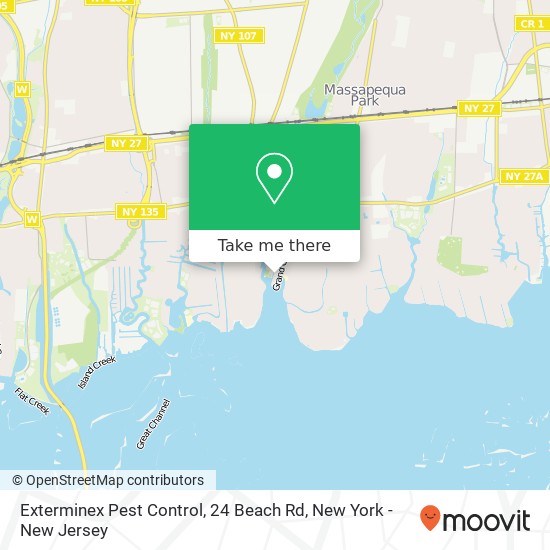 Exterminex Pest Control, 24 Beach Rd map