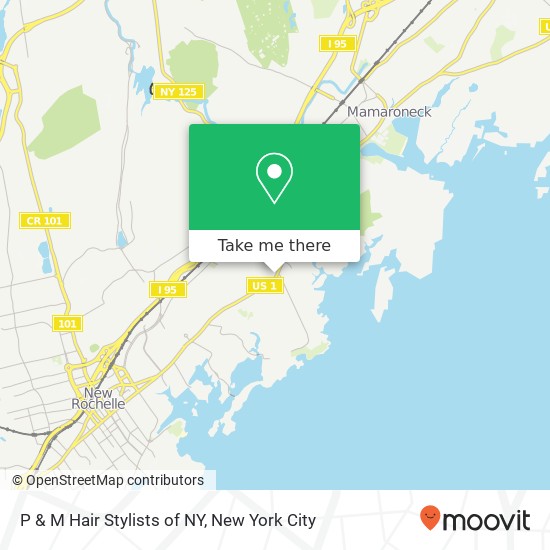 P & M Hair Stylists of NY, 2122 Boston Post Rd map
