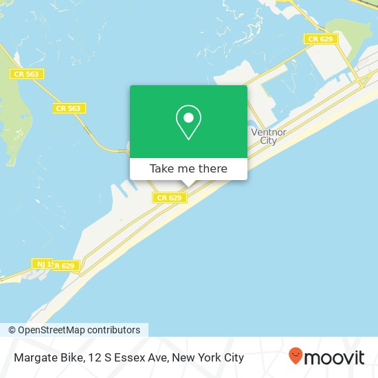 Mapa de Margate Bike, 12 S Essex Ave