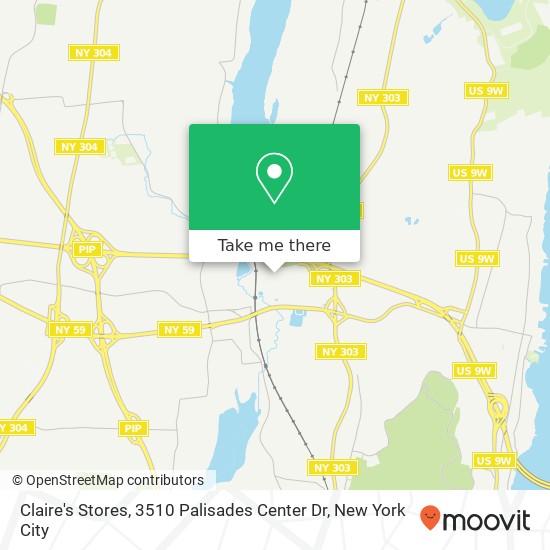 Mapa de Claire's Stores, 3510 Palisades Center Dr