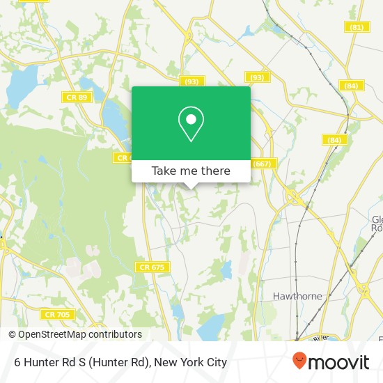 Mapa de 6 Hunter Rd S (Hunter Rd), North Haledon (NORTH HALEDON), NJ 07508