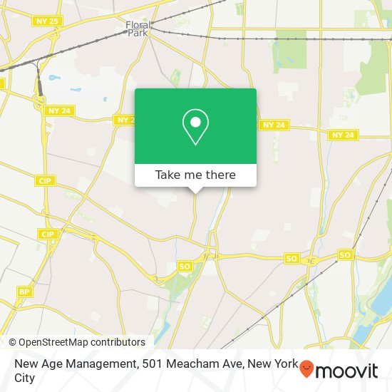 Mapa de New Age Management, 501 Meacham Ave