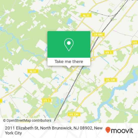 2011 Elizabeth St, North Brunswick, NJ 08902 map