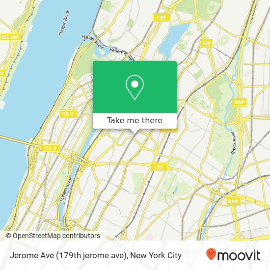 Mapa de Jerome Ave (179th jerome ave), Bronx, NY 10453