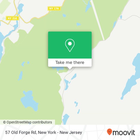 Mapa de 57 Old Forge Rd, Tuxedo Park (Tuxedo), NY 10987