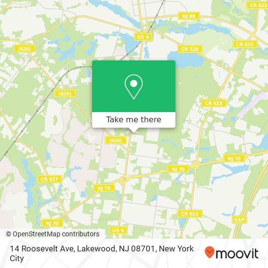 14 Roosevelt Ave, Lakewood, NJ 08701 map