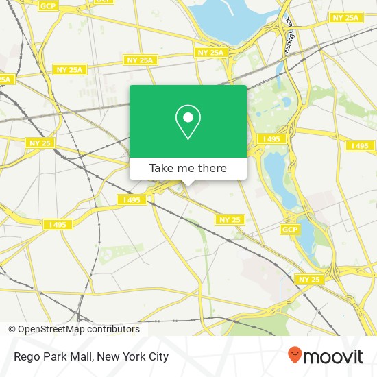 Mapa de Rego Park Mall