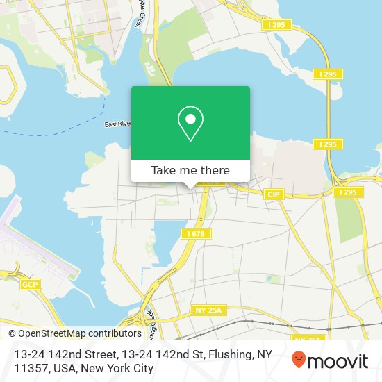 Mapa de 13-24 142nd Street, 13-24 142nd St, Flushing, NY 11357, USA