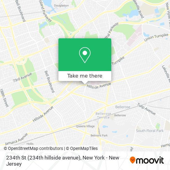 234th St (234th hillside avenue) map