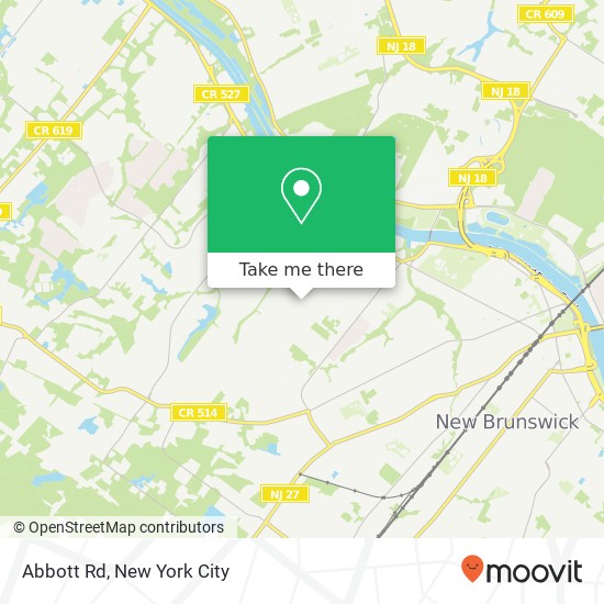 Mapa de Abbott Rd, Somerset (EAST MILLSTONE), NJ 08873