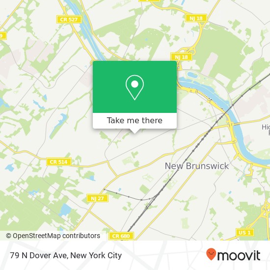 Mapa de 79 N Dover Ave, Somerset, NJ 08873