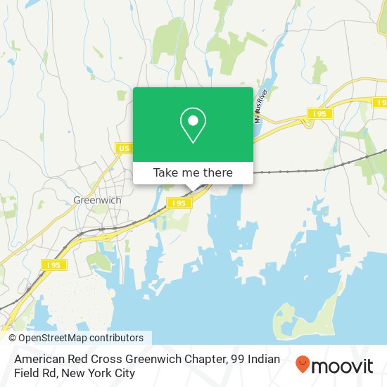 American Red Cross Greenwich Chapter, 99 Indian Field Rd map