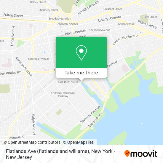 Mapa de Flatlands Ave (flatlands and williams)