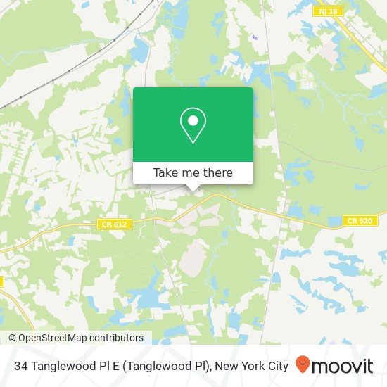 34 Tanglewood Pl E (Tanglewood Pl), Monroe Twp, NJ 08831 map