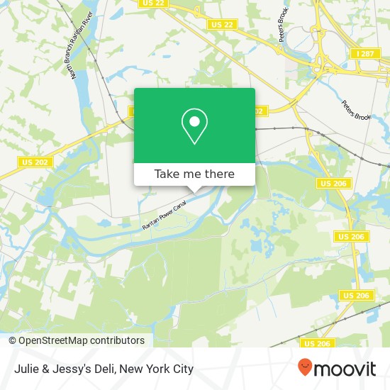 Mapa de Julie & Jessy's Deli, 45 Old York Rd