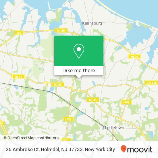 26 Ambrose Ct, Holmdel, NJ 07733 map