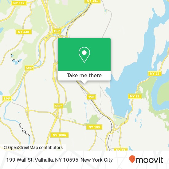 Mapa de 199 Wall St, Valhalla, NY 10595