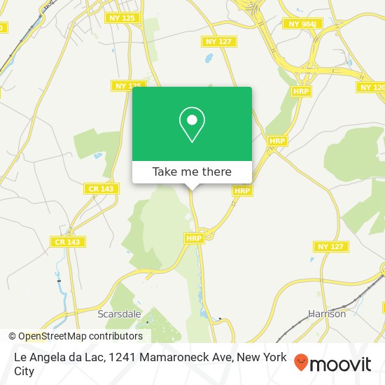 Mapa de Le Angela da Lac, 1241 Mamaroneck Ave
