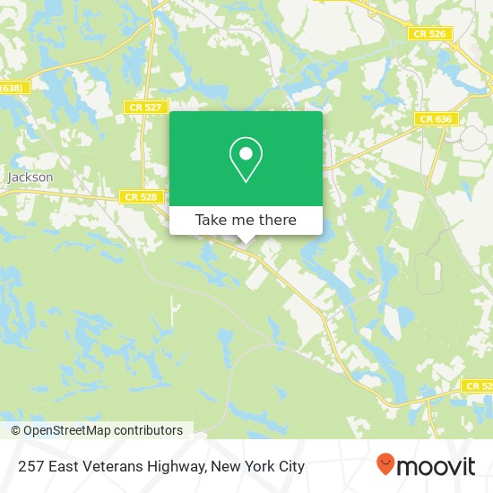 Mapa de 257 East Veterans Highway