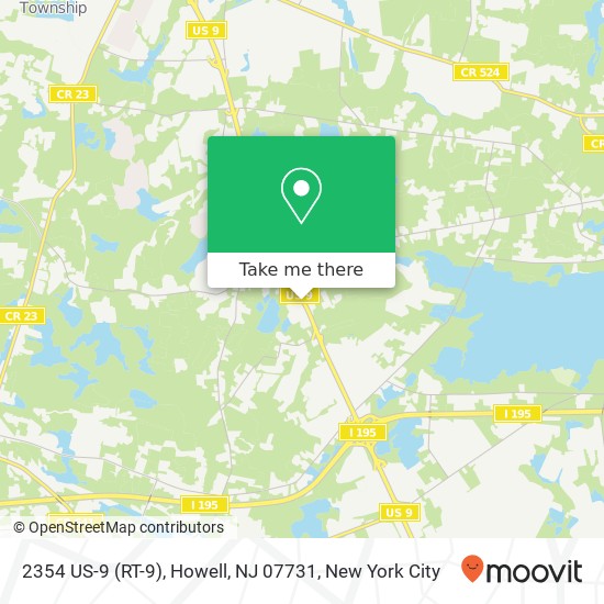 2354 US-9 (RT-9), Howell, NJ 07731 map