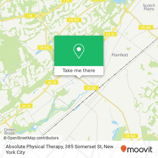 Mapa de Absolute Physical Therapy, 385 Somerset St