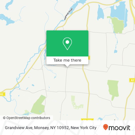 Mapa de Grandview Ave, Monsey, NY 10952