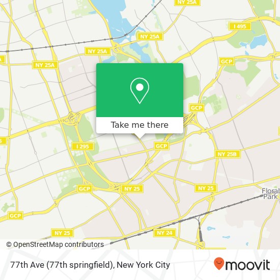 77th Ave (77th springfield), Oakland Gardens, NY 11364 map