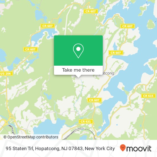 Mapa de 95 Staten Trl, Hopatcong, NJ 07843