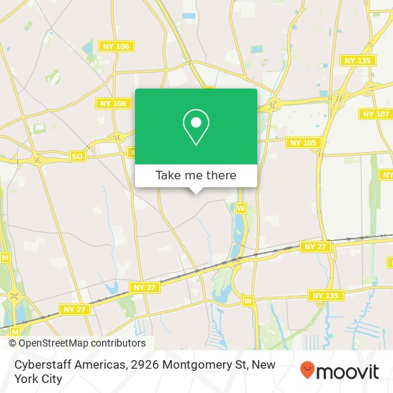 Mapa de Cyberstaff Americas, 2926 Montgomery St