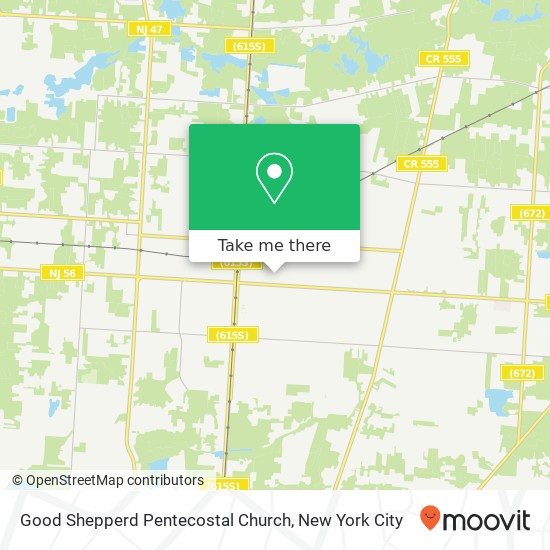 Mapa de Good Shepperd Pentecostal Church, 726 E Wood St