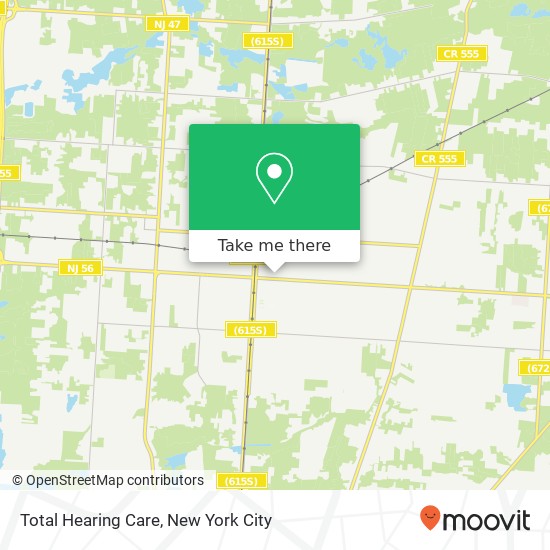 Mapa de Total Hearing Care, 616 E Landis Ave