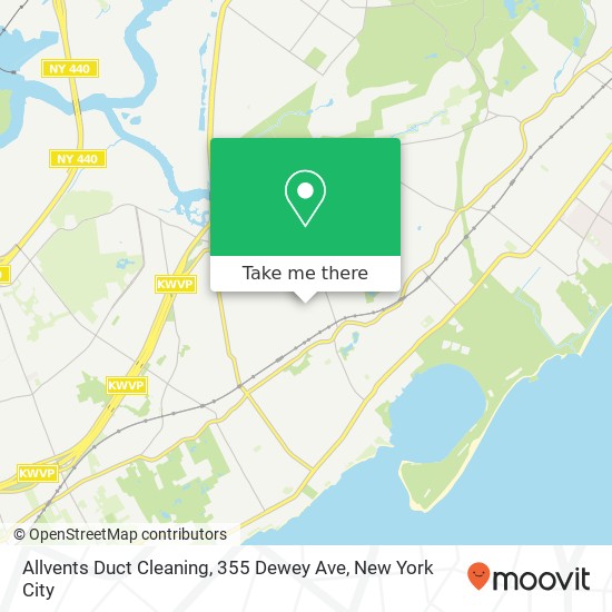 Mapa de Allvents Duct Cleaning, 355 Dewey Ave