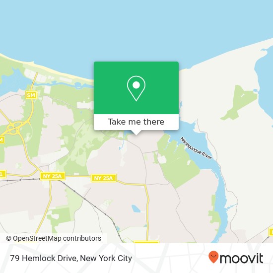79 Hemlock Drive map