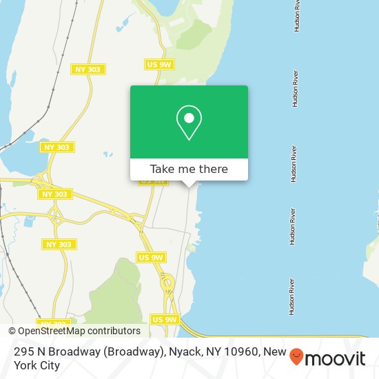 295 N Broadway (Broadway), Nyack, NY 10960 map