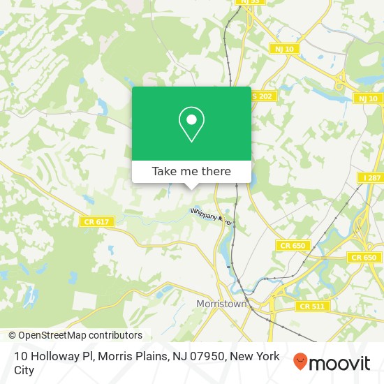 10 Holloway Pl, Morris Plains, NJ 07950 map