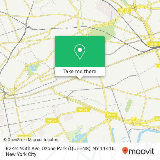 82-24 95th Ave, Ozone Park (QUEENS), NY 11416 map