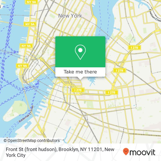 Mapa de Front St (front hudson), Brooklyn, NY 11201