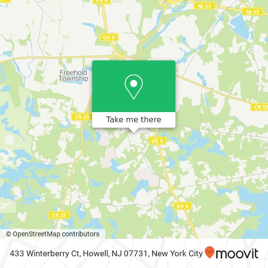 433 Winterberry Ct, Howell, NJ 07731 map