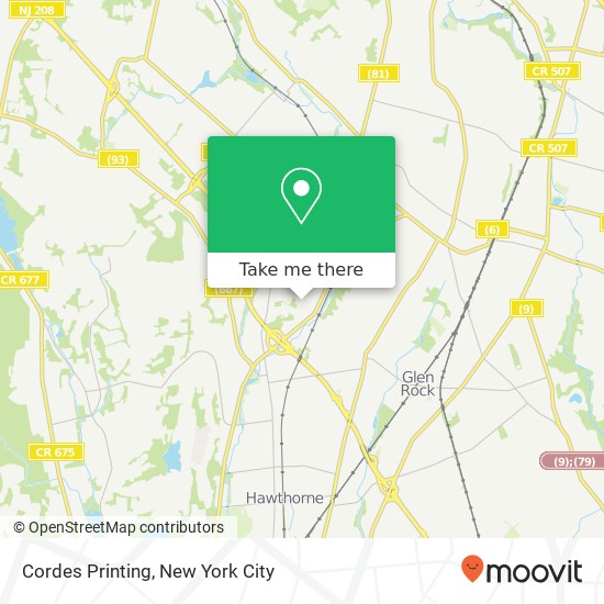 Cordes Printing map