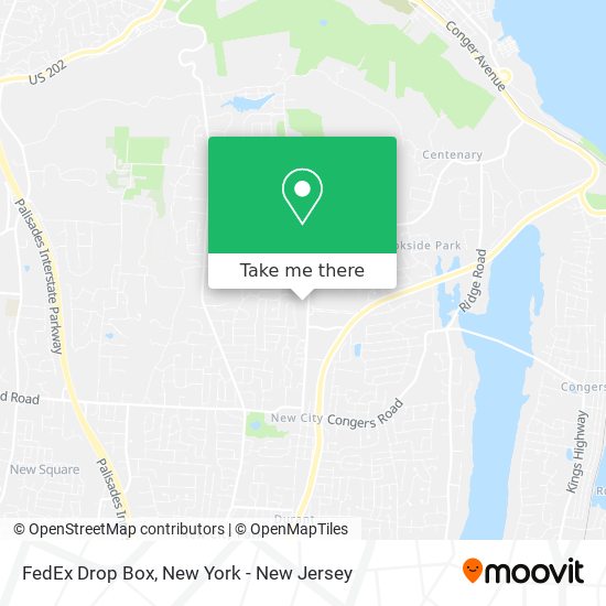 Mapa de FedEx Drop Box