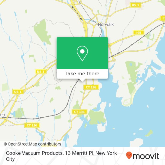 Mapa de Cooke Vacuum Products, 13 Merritt Pl
