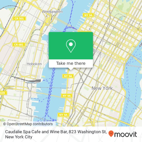 Caudalie Spa Cafe and Wine Bar, 823 Washington St map