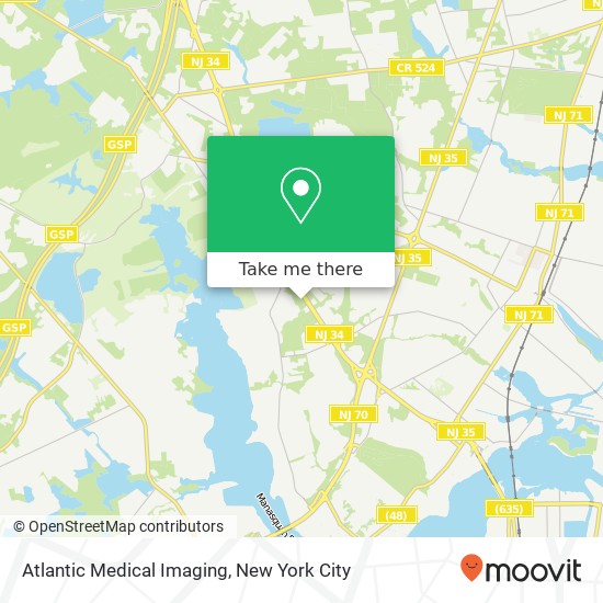 Mapa de Atlantic Medical Imaging, 2399 Highway 34