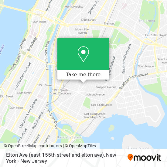 Elton Ave (east 155th street and elton ave) map