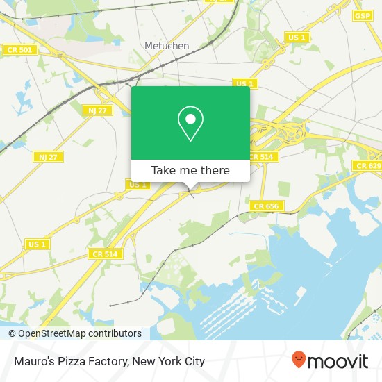 Mapa de Mauro's Pizza Factory