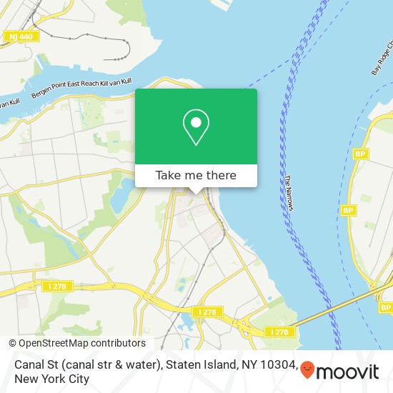 Canal St (canal str & water), Staten Island, NY 10304 map
