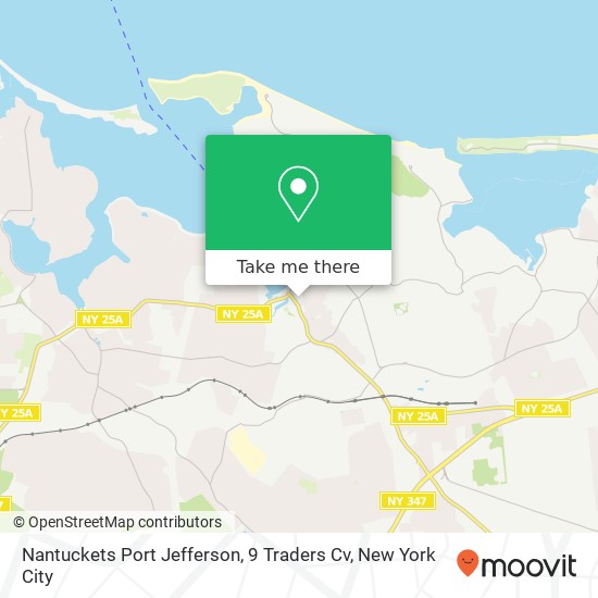 Mapa de Nantuckets Port Jefferson, 9 Traders Cv