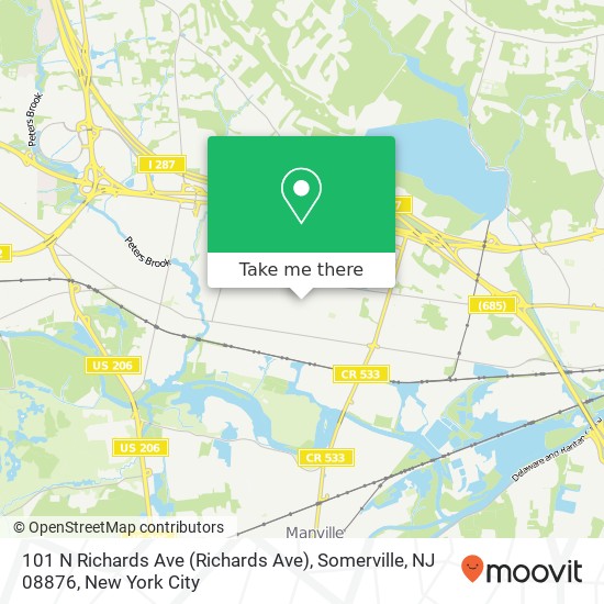 101 N Richards Ave (Richards Ave), Somerville, NJ 08876 map