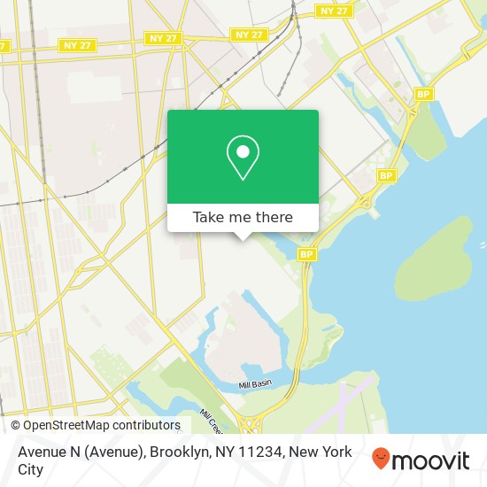 Mapa de Avenue N (Avenue), Brooklyn, NY 11234