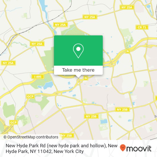 Mapa de New Hyde Park Rd (new hyde park and hollow), New Hyde Park, NY 11042